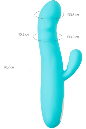 Merry Clitoral Vibrator-Rotator 20.7 cm