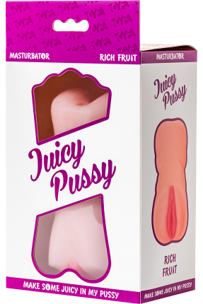 Juicy Pussy by TOYFA Masturbator Gerçekçi Rich Fruit, TPR, Ten, 16 cm
