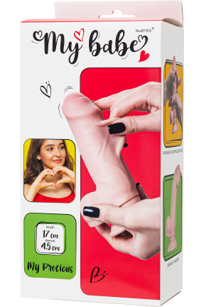 Gerçekçi yapay penis 17,5 cm