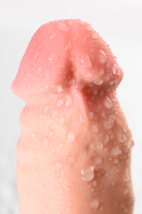RealStick Elite Oliver Dildo, TPR, Şeffaf, 18,5 cm