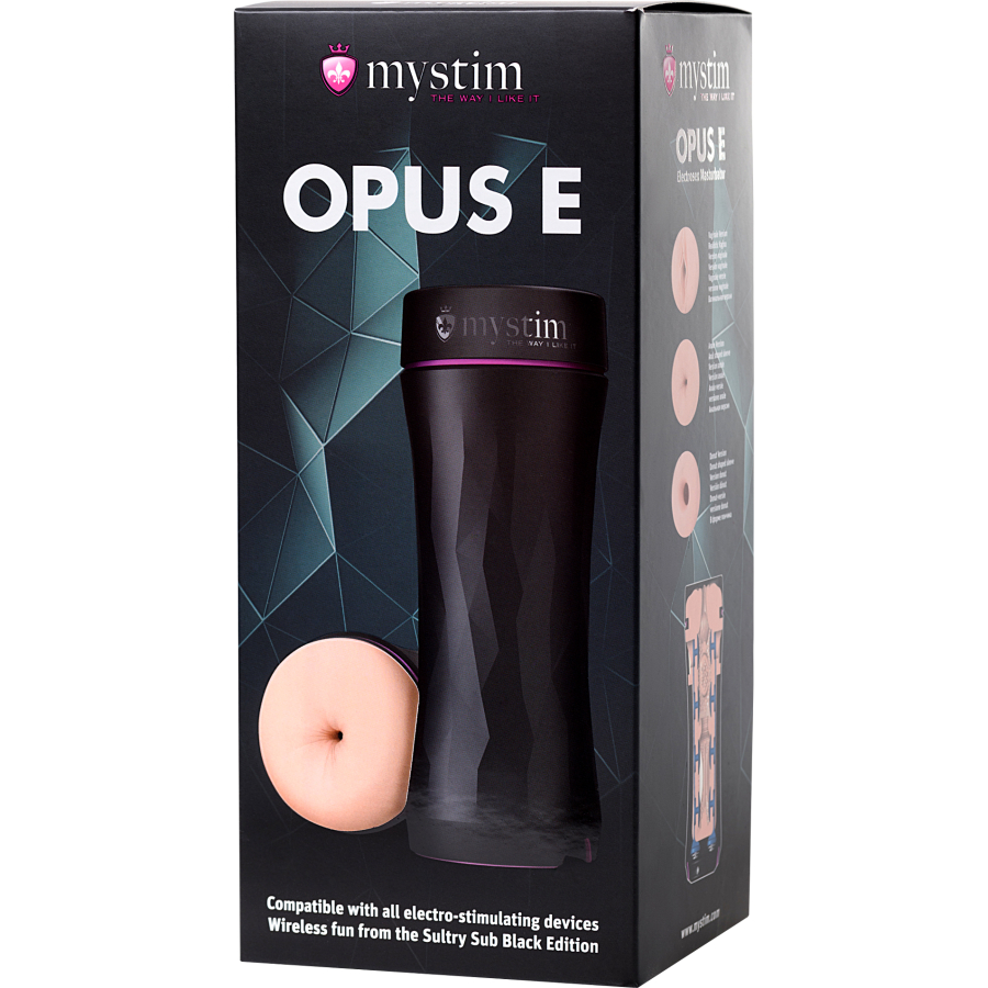 Mystim Opus E Anus Masturbatör, TPE, Ten, 21,5 cm