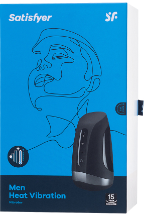 Men Heat Vibratiion Masturbator, 15 cm