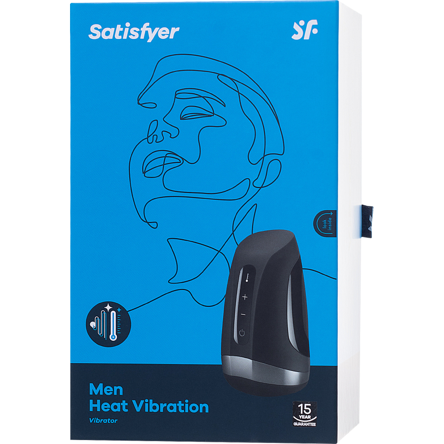 Men Heat Vibratiion Masturbator, 15 cm
