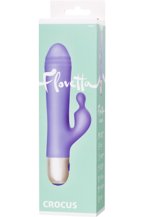 Flovetta by Toyfa Crocus Clitoral Stimulating Vibrator, Silicone, Purple, 17.5 cm