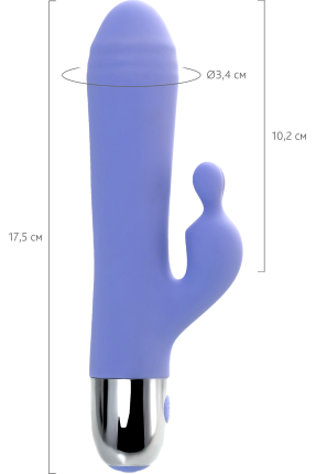 Flovetta by Toyfa Crocus Clitoral Stimulating Vibrator, Silicone, Purple, 17.5 cm