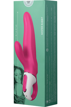 Satisfyer Mr.Rabbit Vibratör, silikon, kırmızı, 22,1 cm
