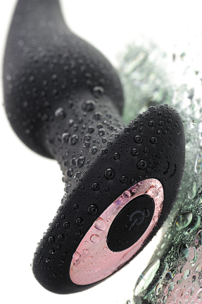 Hurricane Anal Plug, Silicone, black, 14 cm