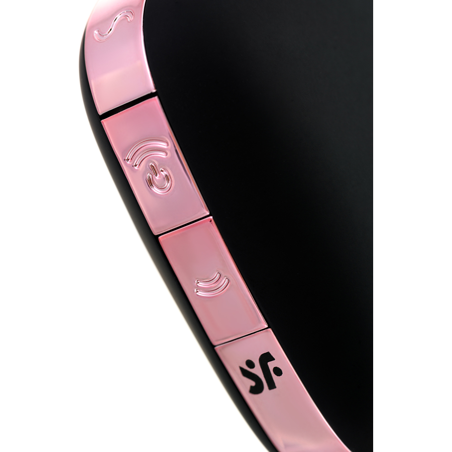Satisfyer Love Triangle Vakum Dalgası Klitoral Stimülatör, Silikon, Siyah, 8,8 cm