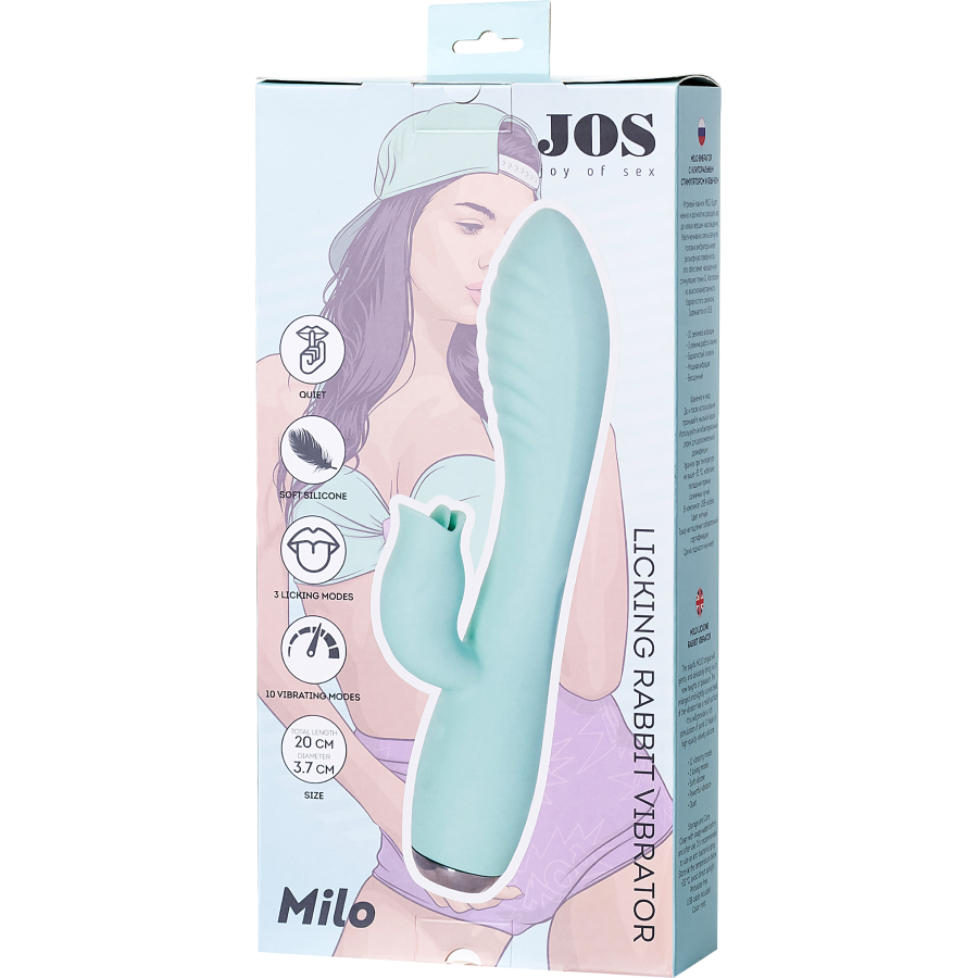 MİLO Klitoral Uyarıcı ve Dilli Vibratör, 20 cm