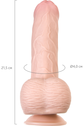 Gerçekçi Yapay Penis, 21,5 cm