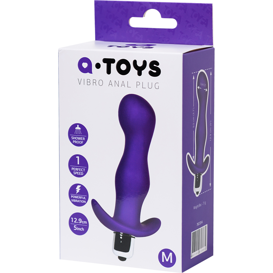 Titreşimli Anal Plug, Kamet, 12,9 cm