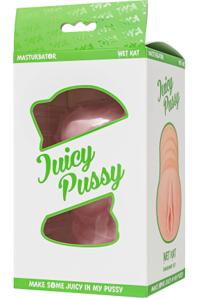 Juicy Pussy by TOYFA Kendinden yağlamalı masturbatör Wet Kat, TPE, çıplak, 15 cm