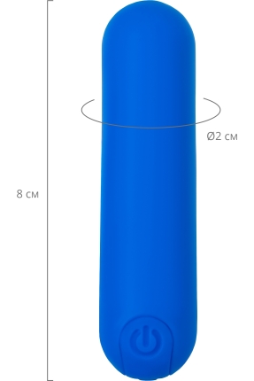 Titreşimli Mini Vibratör NEP, silikon, mavi, 8 cm