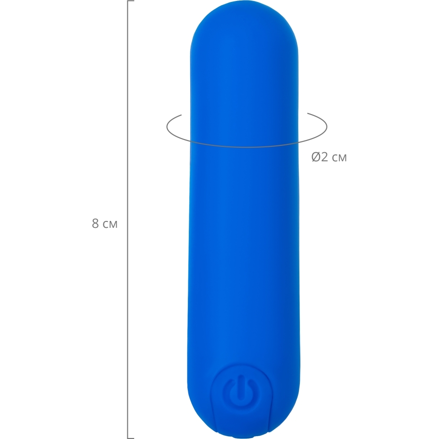 Titreşimli Mini Vibratör NEP, silikon, mavi, 8 cm