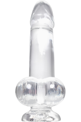 Gerçekçi Cryst yapay penis, 15 cm