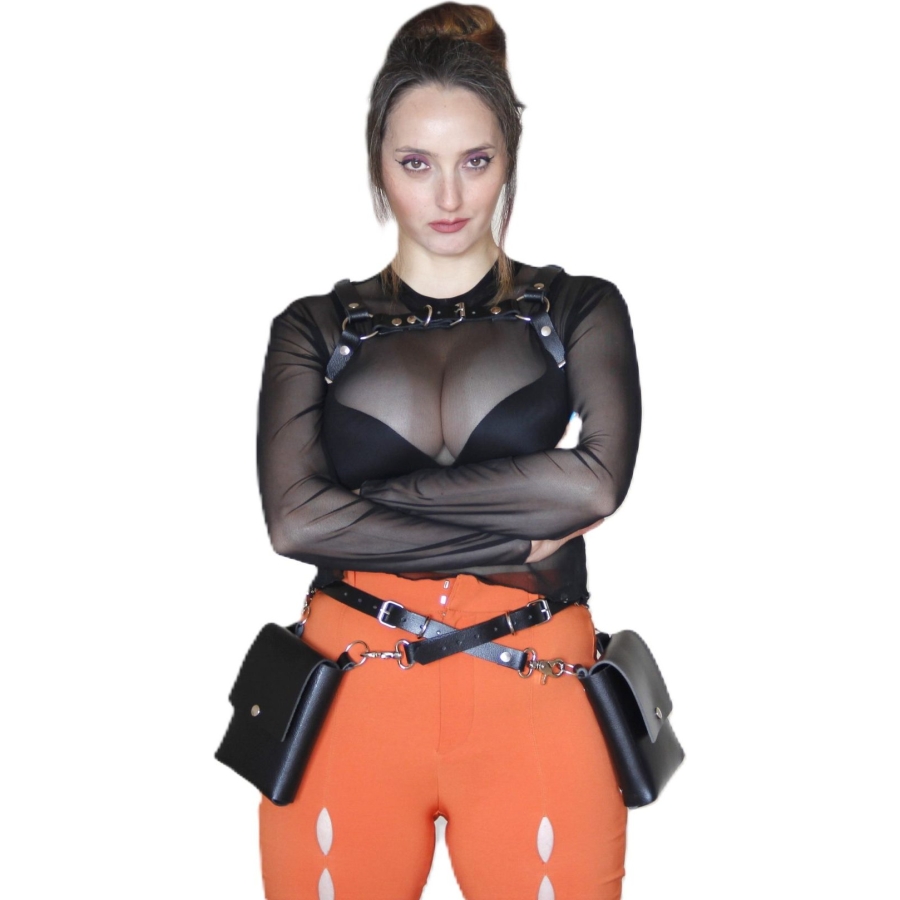 Çift Çantalı Chest Harness
