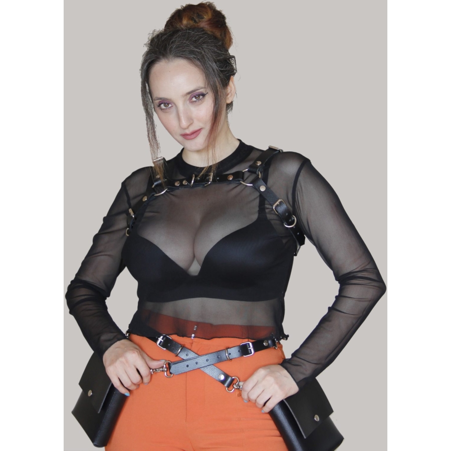 Çift Çantalı Chest Harness