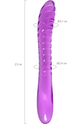 Frica Double-Sided Gel Dildo, 23 cm