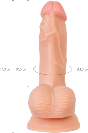 RealStick Nude Rolo, 17 cm