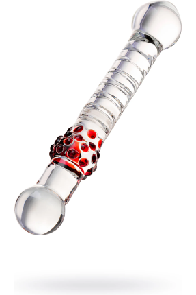 Çift Taraflı Cam Dildo, 22 cm