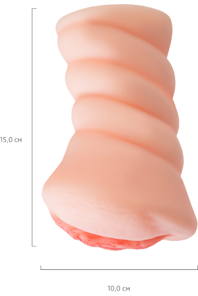 Juicy Pussy by TOYFA Kendinden yağlamalı masturbatör Wet Kat, TPE, çıplak, 15 cm
