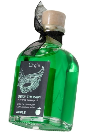 ORGIE Lips Tatlı Oyun Seti (Öpüşme Masaj Yağı), elma, 100 ml