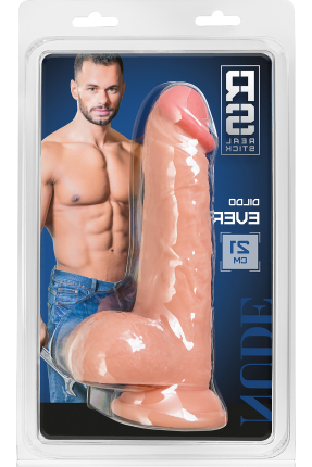 Gerçekçi Yapay Penis, PVC, 21 cm