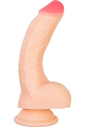 Gerçekçi Yapay Penis, PVC, 18 cm