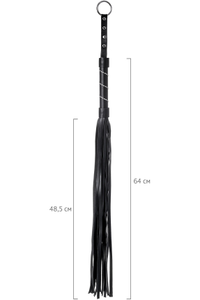 Kırbaç #0005 , PU deri, siyah, 64 cm