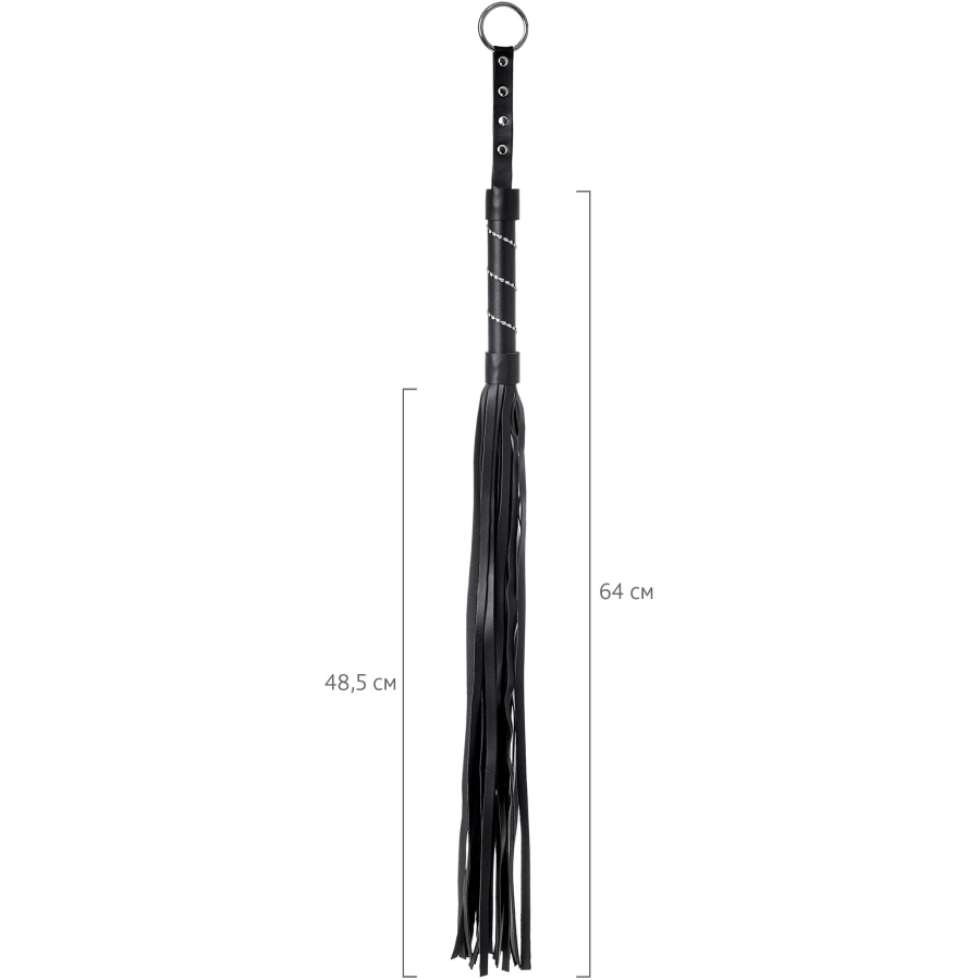 Kırbaç #0005 , PU deri, siyah, 64 cm