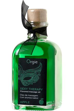 ORGIE Lips Tatlı Oyun Seti (Öpüşme Masaj Yağı), elma, 100 ml