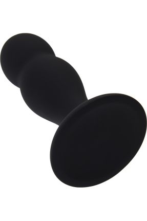 Hidro Anal Plug, M, silikon, siyah, 10,5 cm