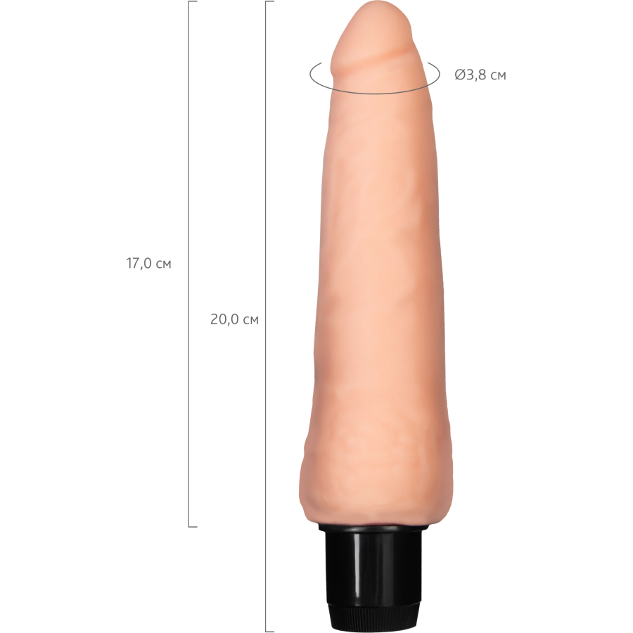 Lank Realistik Dildo, 20 cm