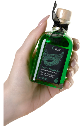 ORGIE Lips Tatlı Oyun Seti (Öpüşme Masaj Yağı), elma, 100 ml
