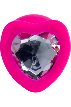 ToDo by Toyfa Diamond Heart Anal Plug, silikon, pembe, 9,5 cm, Ø 4 cm