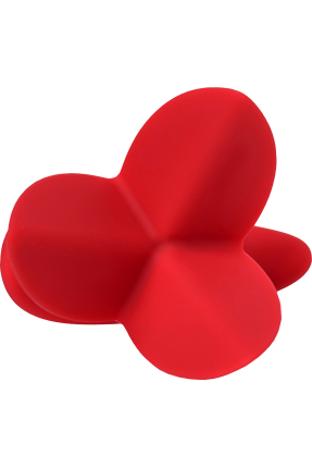 ToDo by Toyfa Flower Genişleyen anal Plug, silikon, kırmızı, 9 cm, Ø 6 cm