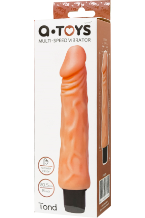 Tond Realistik Vibratör, 20,5 cm