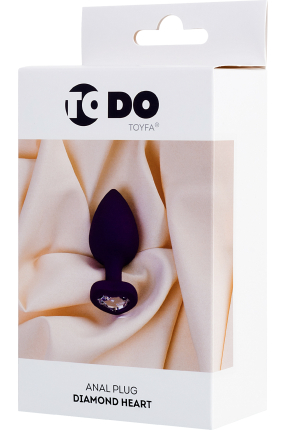 Diamond Heart Anal Plug 7 cm