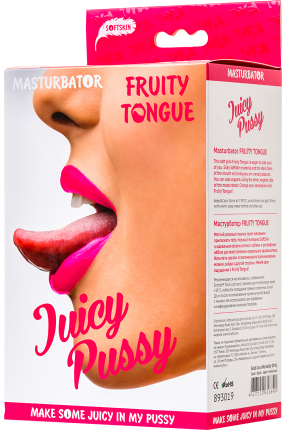 Juicy Pussy by TOYFA Masturbator Realistik, Fruity Tongue, Ağız ve Vajina, TPE, Ten,19 cm