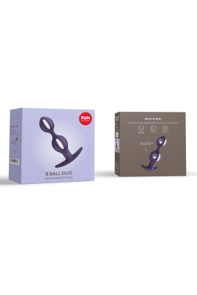 Fun Factory B BALLS Anal Plug, silikon, mor, 13 cm