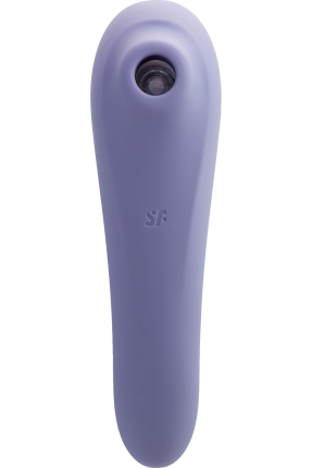 Satisfyer Dual Pleasure Vakum Dalgası Klitoral Vibratör, silikon, mor, 17.9 cm
