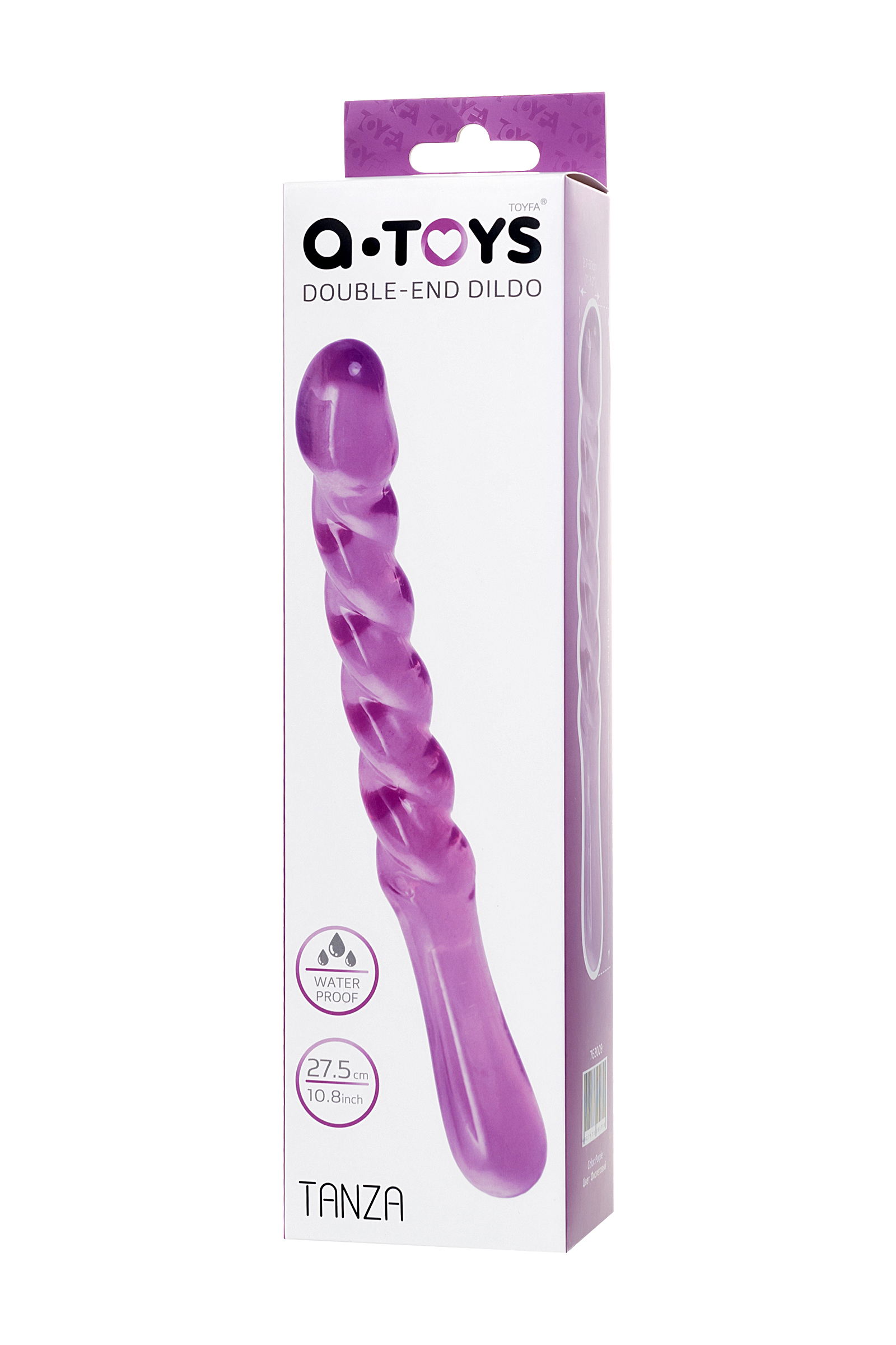 Çift taraflı Jel Dildo Tanza 27,5 cm