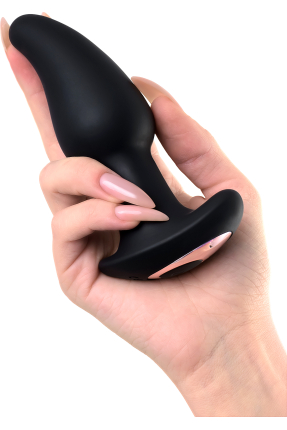 Hurricane Anal Plug, Silicone, black, 14 cm