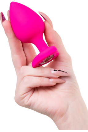 ToDo by Toyfa Diamond Heart Anal Plug, silikon, pembe, 9,5 cm, Ø 4 cm