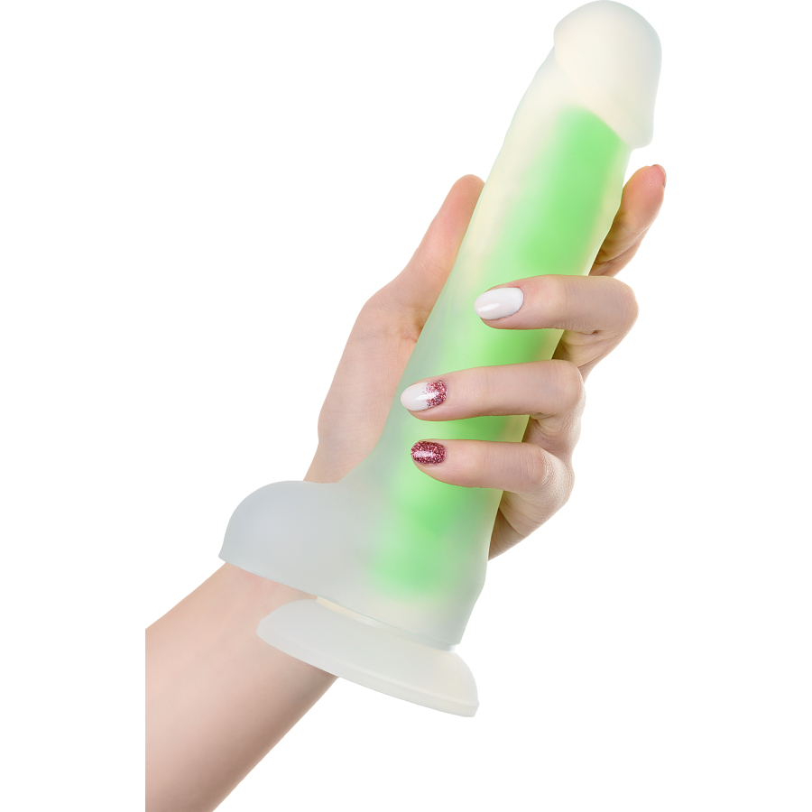 Clark Glow Gece Parlayan Dildo, 22 cm