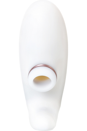 Satisfyer Pro 4 Couples Çiftler İçin Vakum Dalgalı Vibratör, silikon, beyaz, 19,5 cm