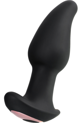 Hurricane Anal Plug, Silicone, black, 14 cm