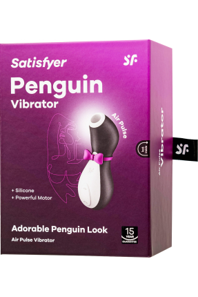 Satisfyer Penguin Vacuum Wave Clitoris Vibrator, 11.5 cm