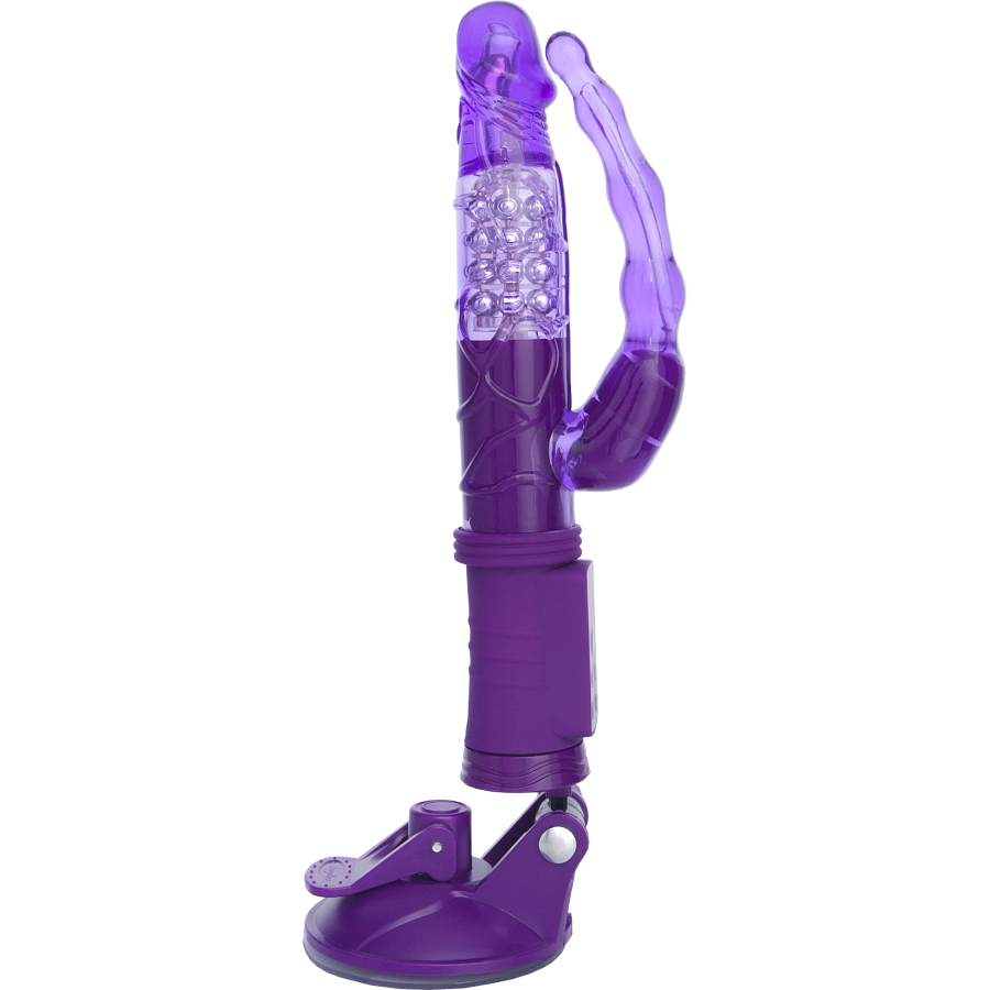 Anal-Vajinal Vantuzlu Vibratör, 22 cm