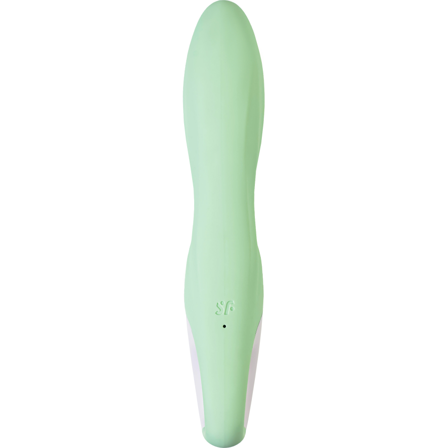 Satisfyer Air Pump Banny 5 Anal Vibratör, Silikon, yeşil, 15 cm